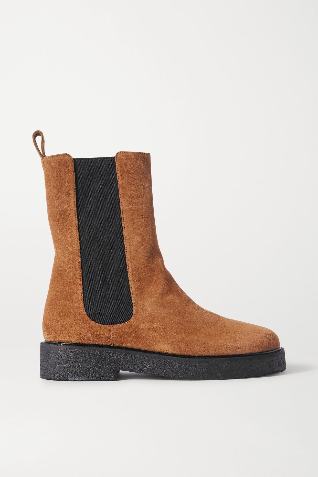 STAUD Palamino Suede Chelsea Boots in Brown | Lyst