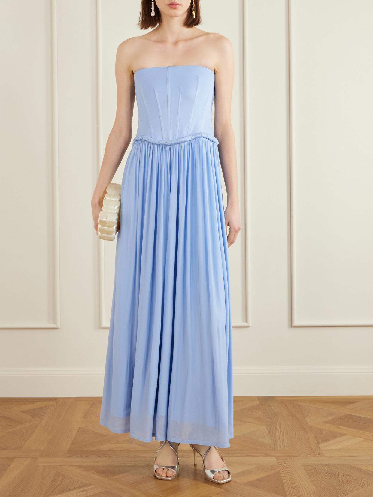 chinese dress ladies Cabot Sculpted Scuba Maxi Dress – SIMKHAI main image 1