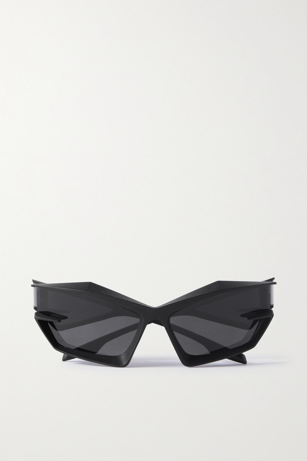 Givenchy Giv Cut Cat-eye Nylon Sunglasses in Black