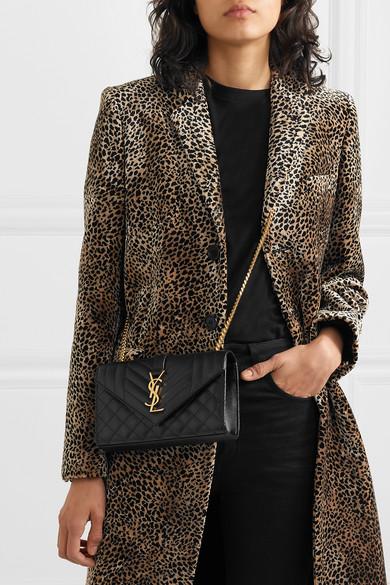 saint laurent envelope small leather shoulder bolsa
