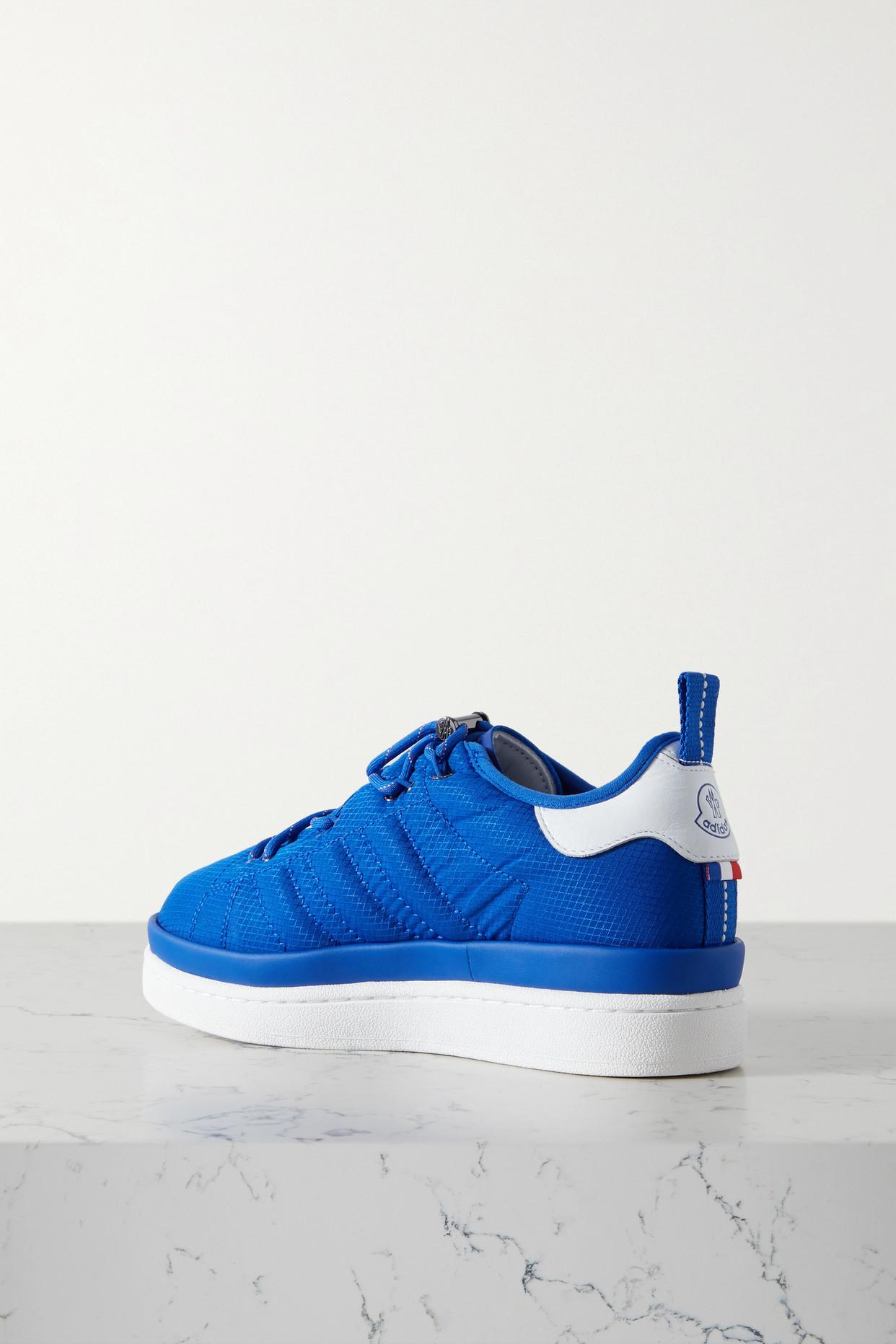Moncler Genius + Adidas Originals Campus Leather-trimmed Ripstop Sneakers  in Blue | Lyst