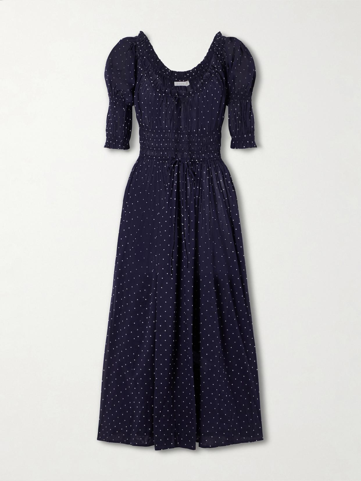 lace trim maternity dress Olive Polka Dot Lace Trim Maternity Maxi Dress main image 0