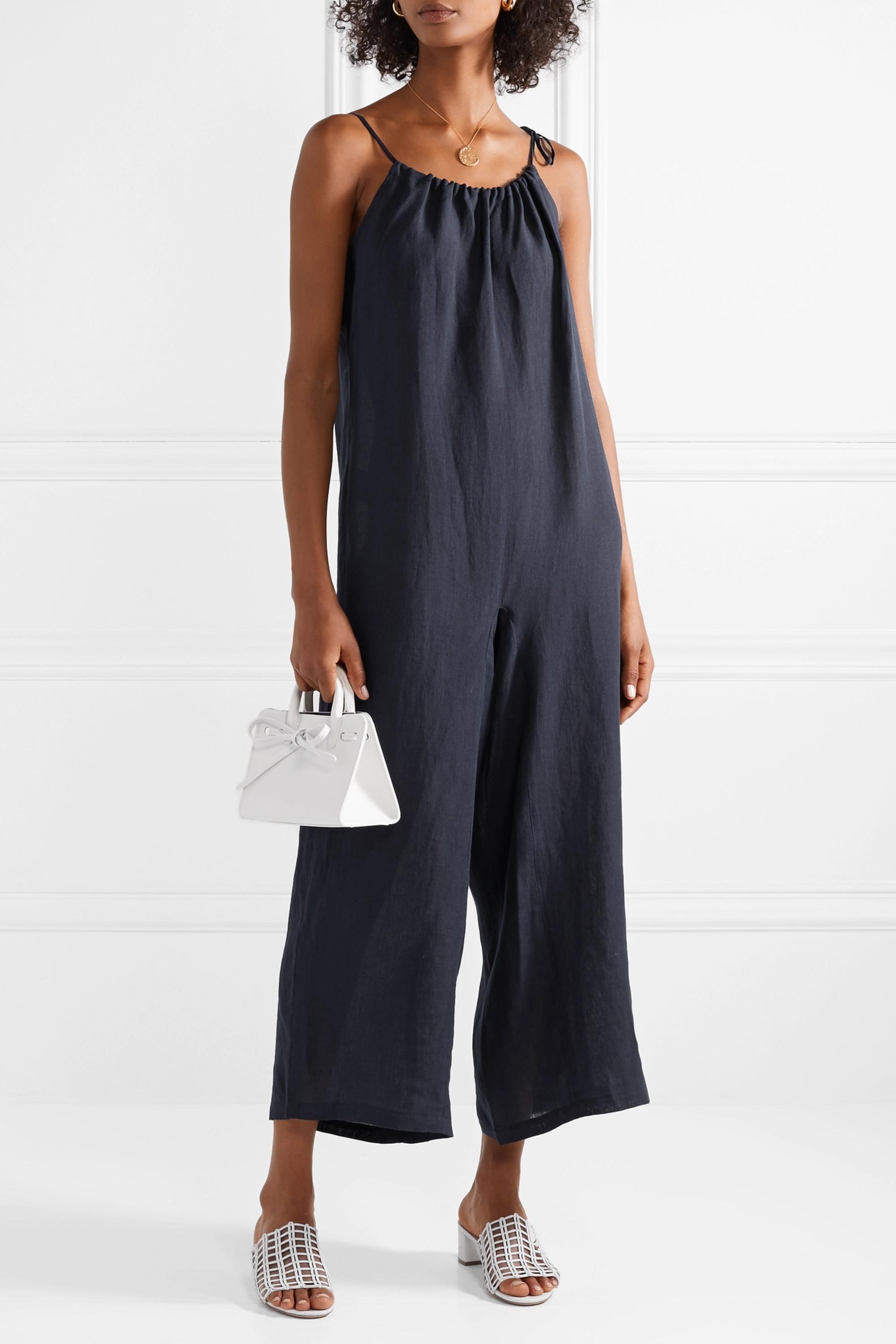 Mansur Gavriel Leinen Jumpsuit Aus 