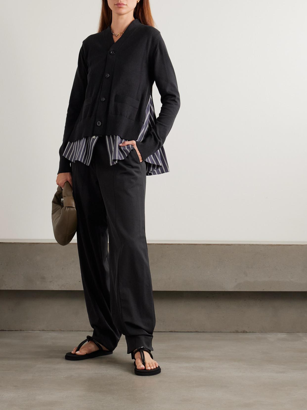 トップス Sacai Cashmere Blend Zebra Cardigan 0400022325724_NAVYBLUESTRIPE?