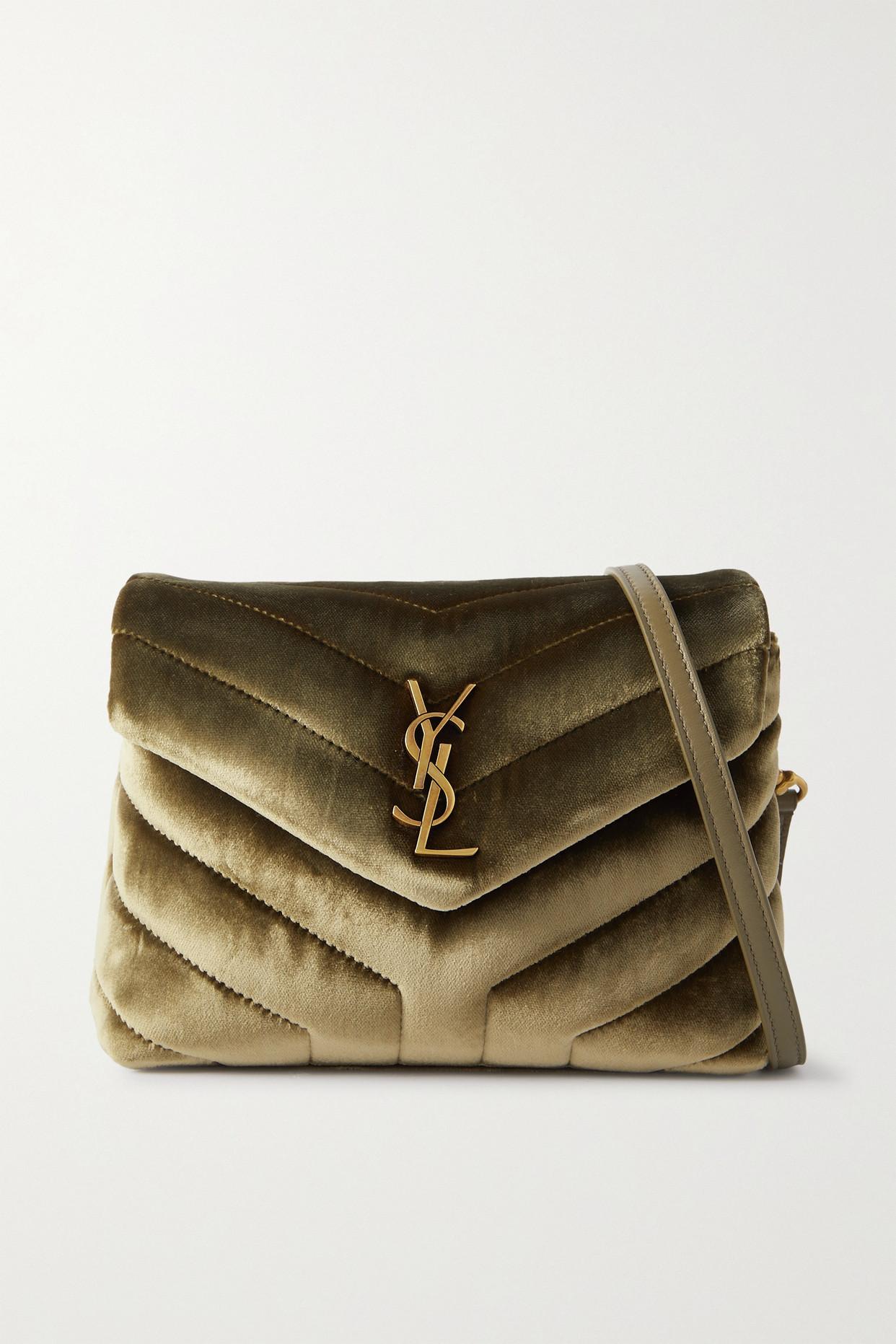 Loulou velvet shoulder bag sale