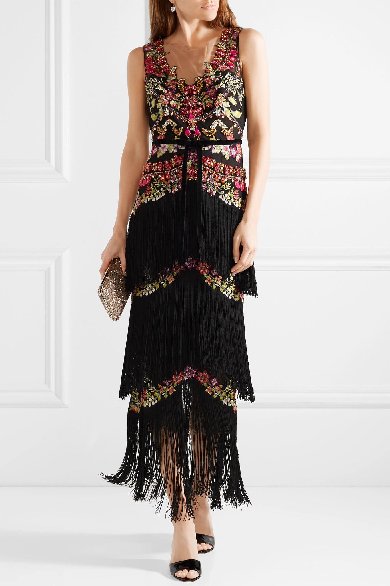 marchesa embellished tulle gown