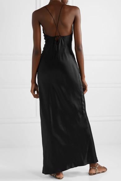silk cami maxi dress