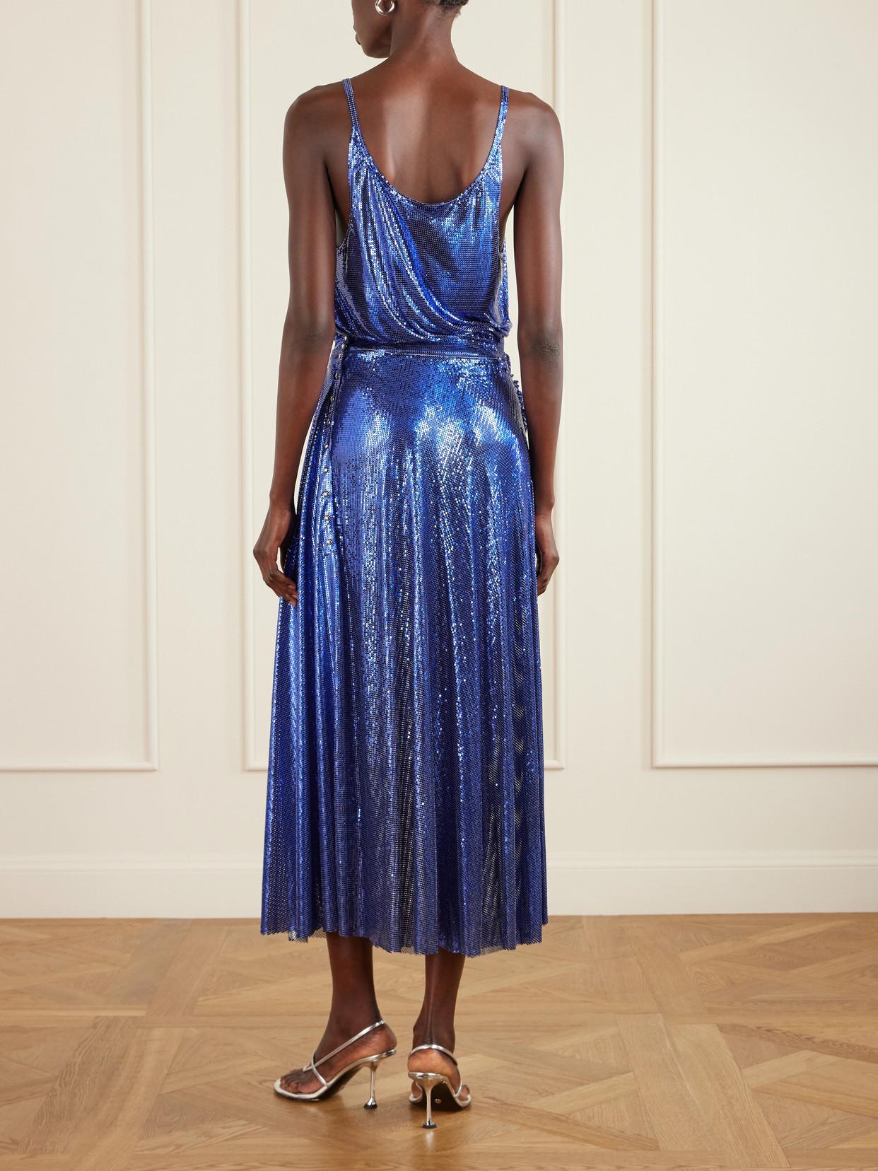 rabanne blue dress Rabanne