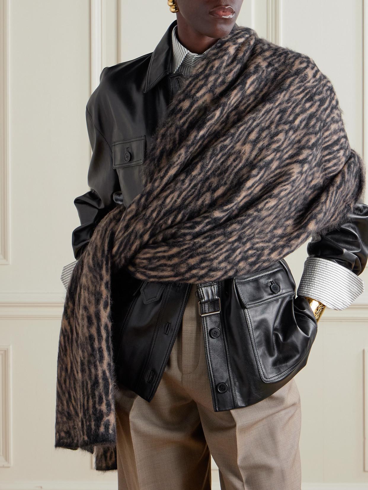 【関税＆送料込み】Saint Laurent Scarves And Foulards SAINT LAURENT Logo-Jacquard Silk-Satin Scarf for Men | MR PORTER