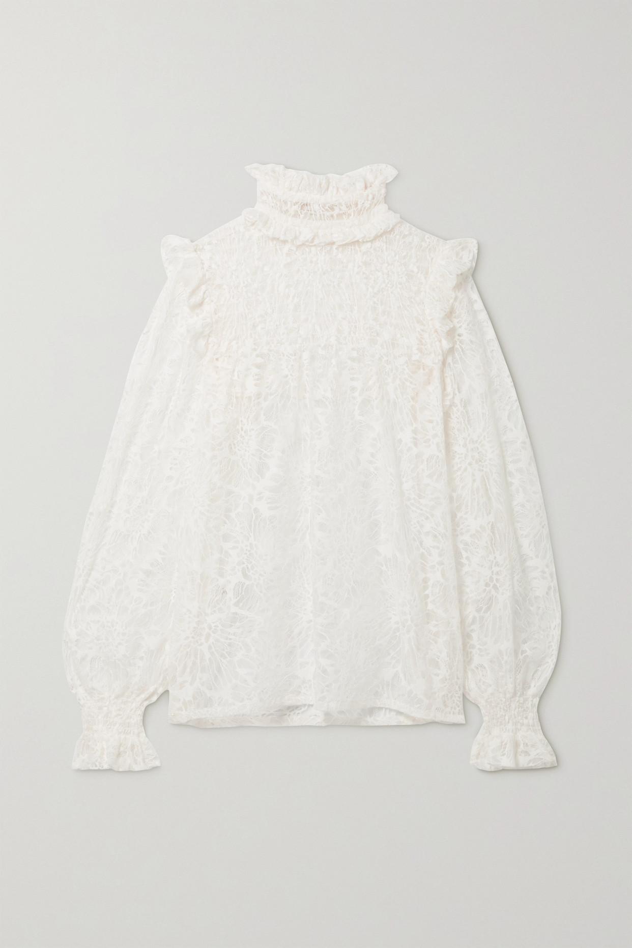 Romantic white lace midi dress for spring, Saint Laurent matelasse monogram  chain wallet blanc - Meagan's Moda