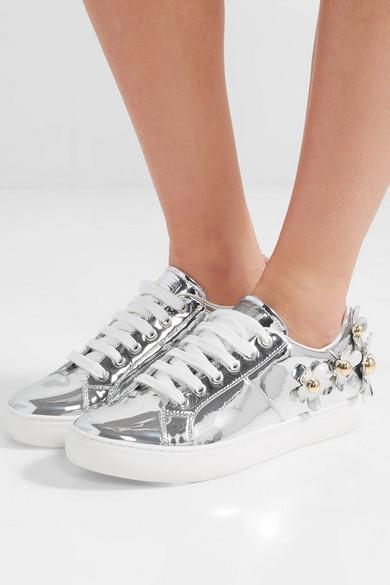 marc jacobs silver sneakers