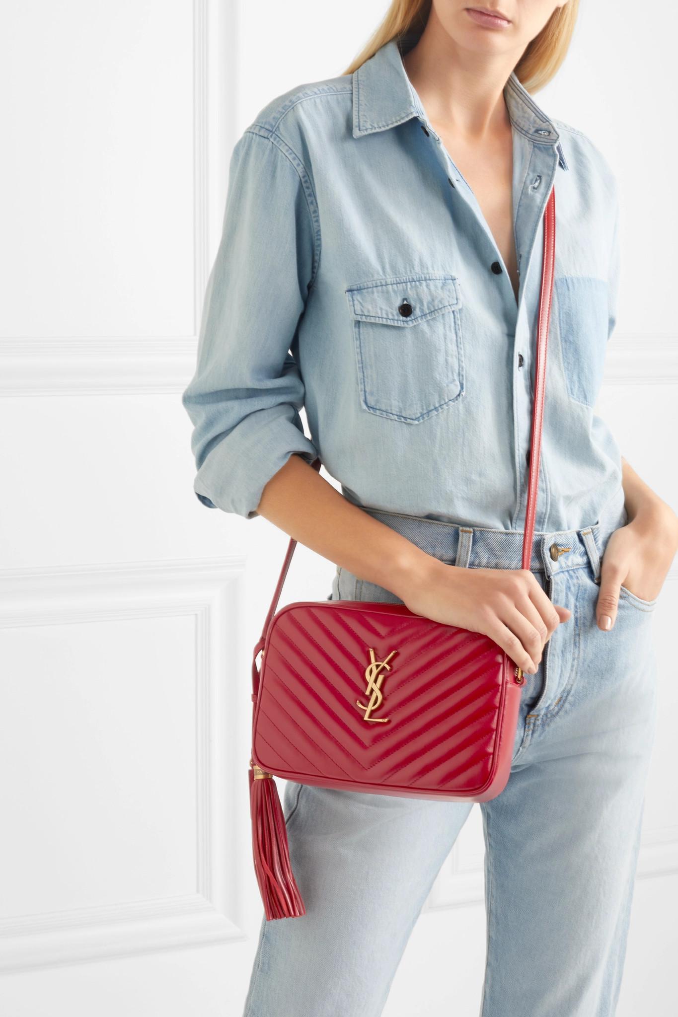 saint laurent lou medium quilted leather shoulder bag