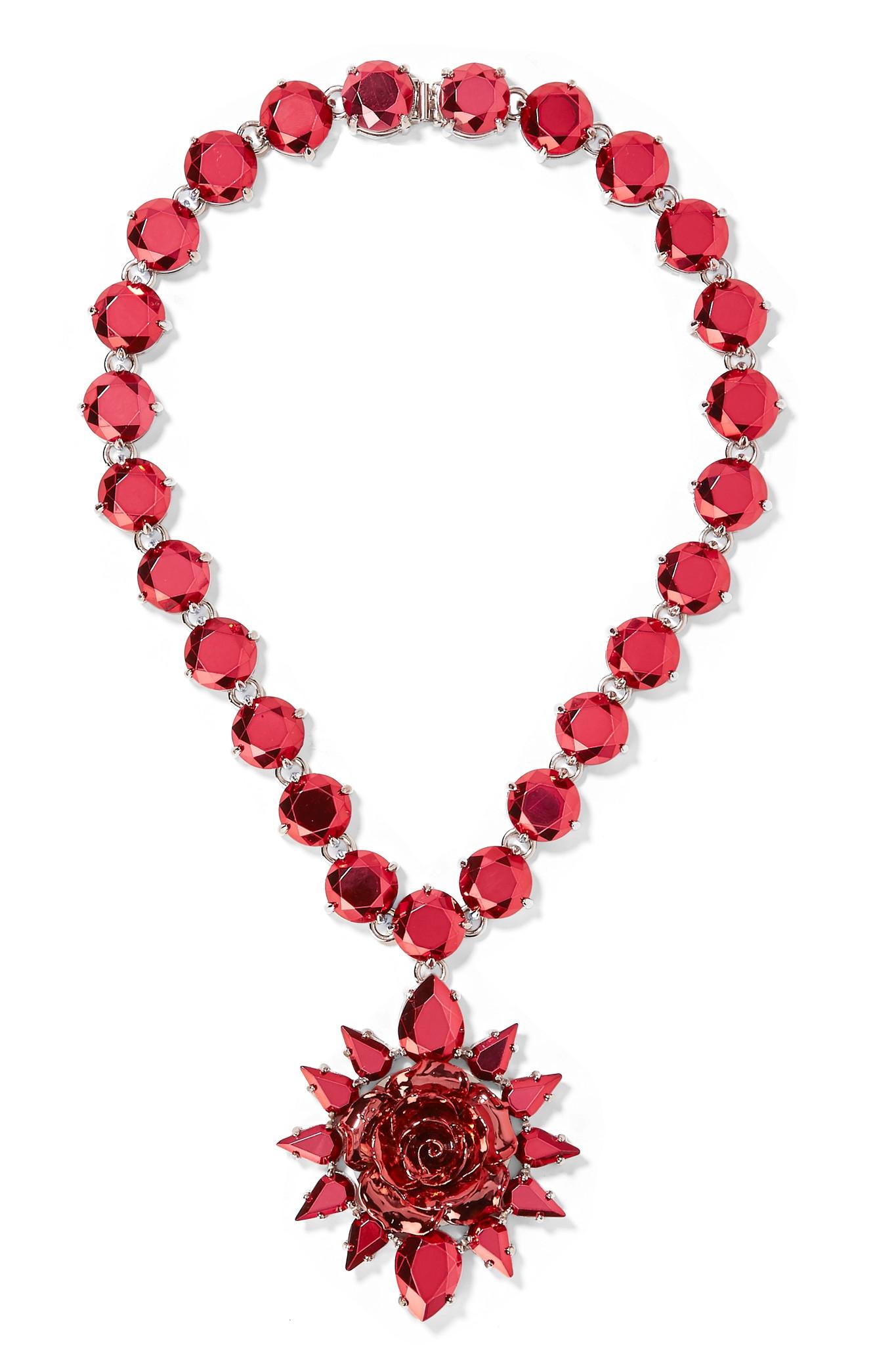 Prada Rose Jewels Necklace in Pink Lyst