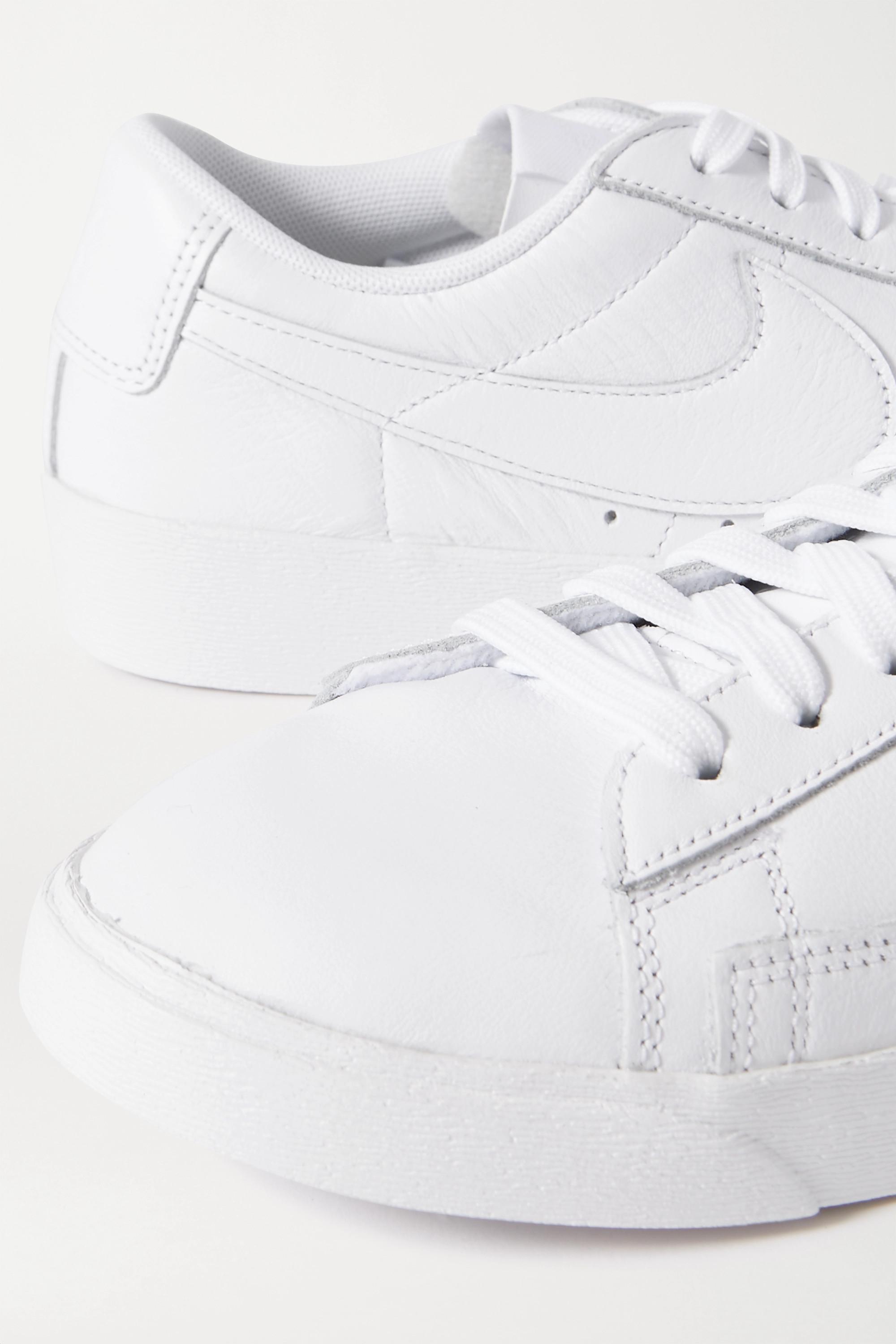 Nike Leather Blazer Low Le Shoes In White Lyst