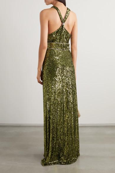 dundas green sequin dress Zelda Mini Dress ~ Emerald Sequins – Show Me Your Mumu main image 0