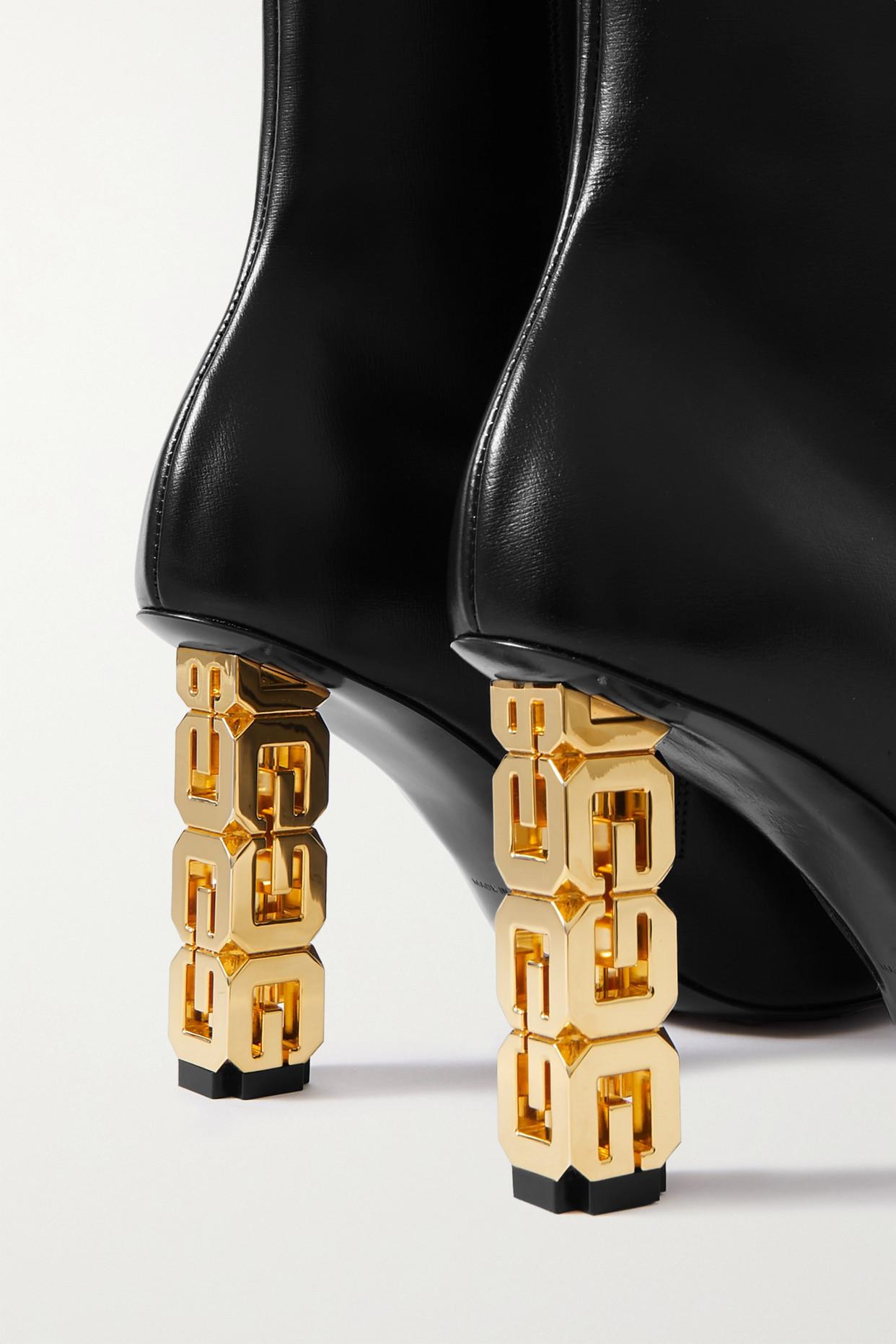 Givenchy G Cube Logo-embellished Leather Ankle Boots in Black | Lyst