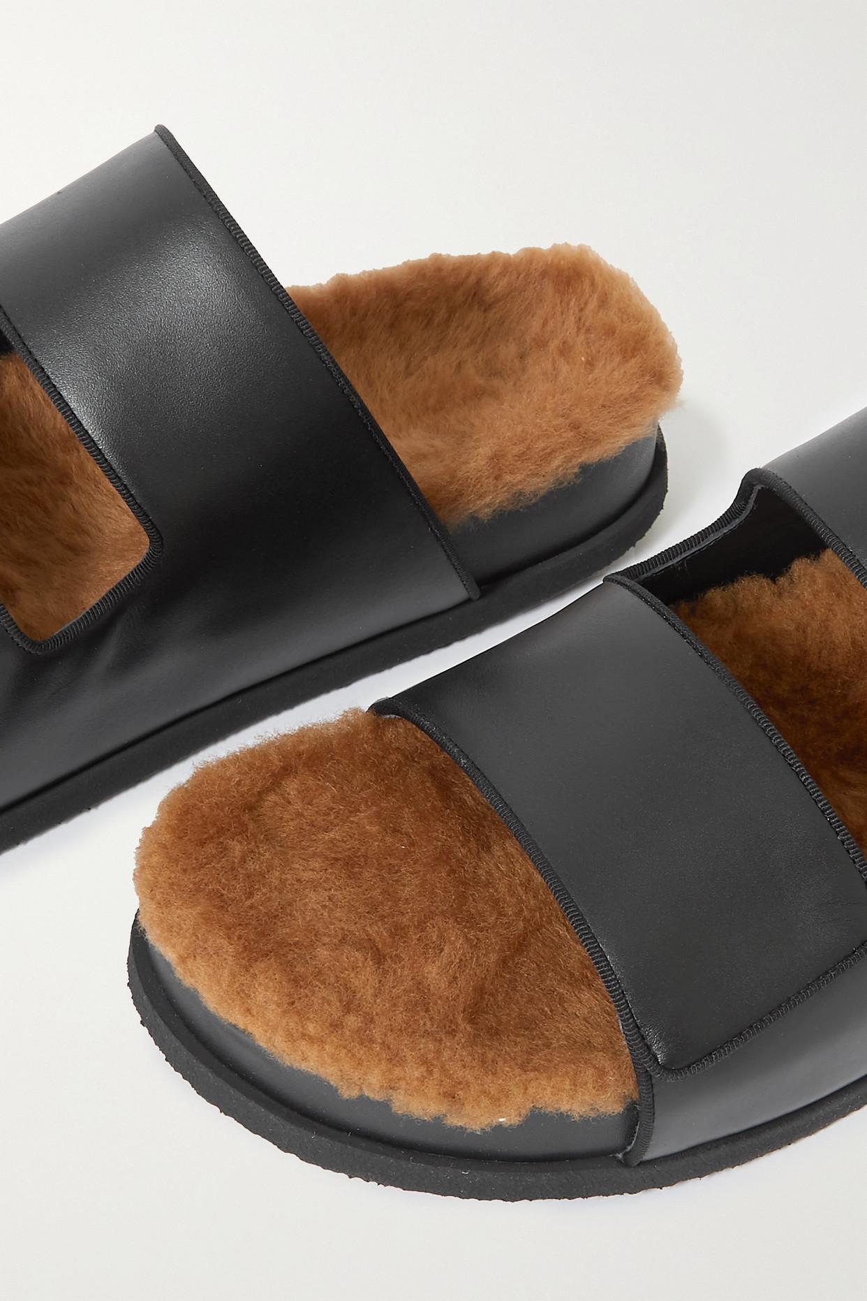shearling lined slides