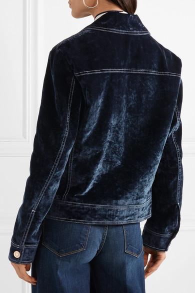 Stussy velvet hotsell trucker jacket