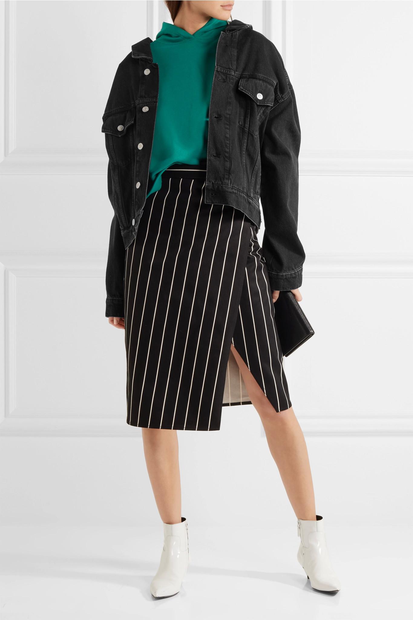 Balenciaga Denim Jacket in Black Lyst