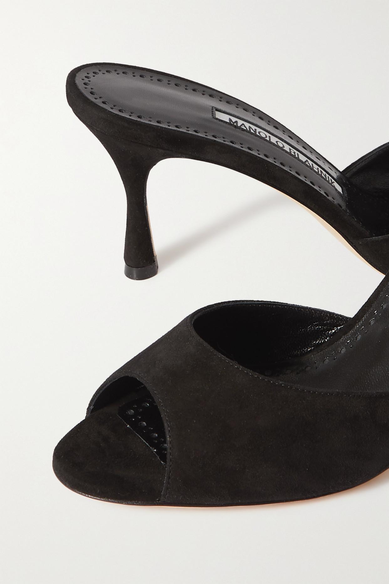 manolo blahnik jada leather mules