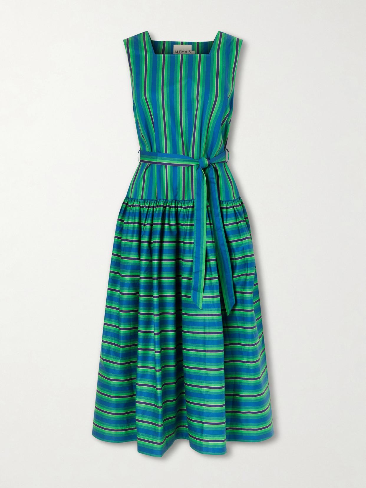green alemais dress ALEMAIS Avery chemisier Dress GREEN