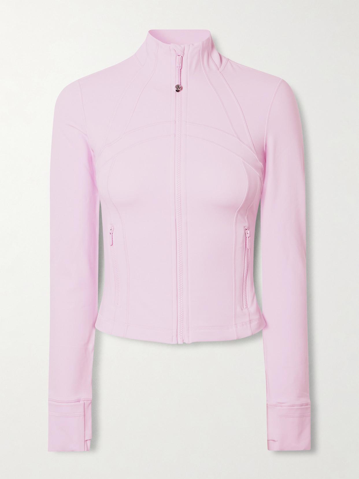 lululemon Define Cropped Nulu Jacket in Pink | Lyst