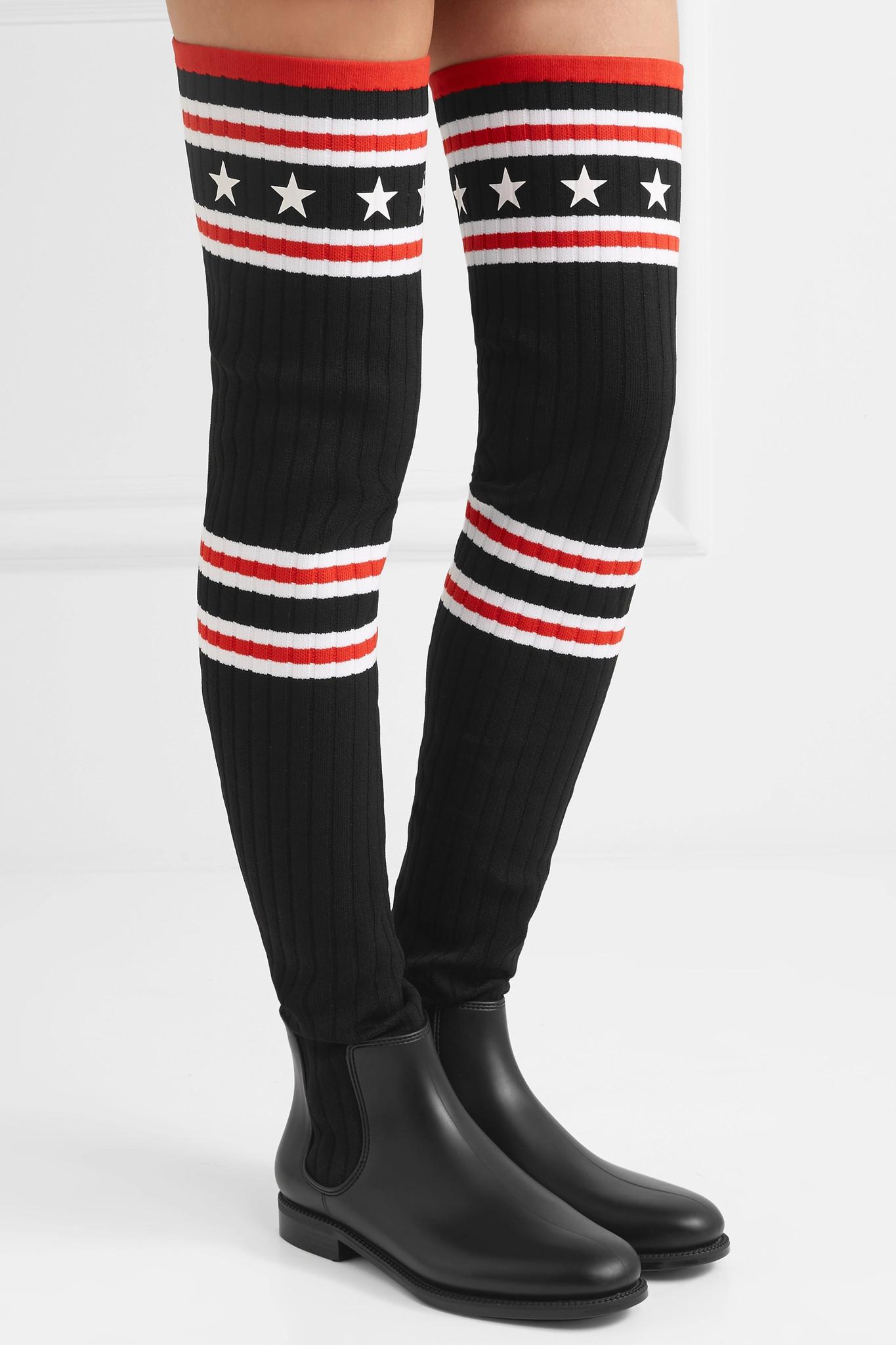 givenchy knee high sock boots