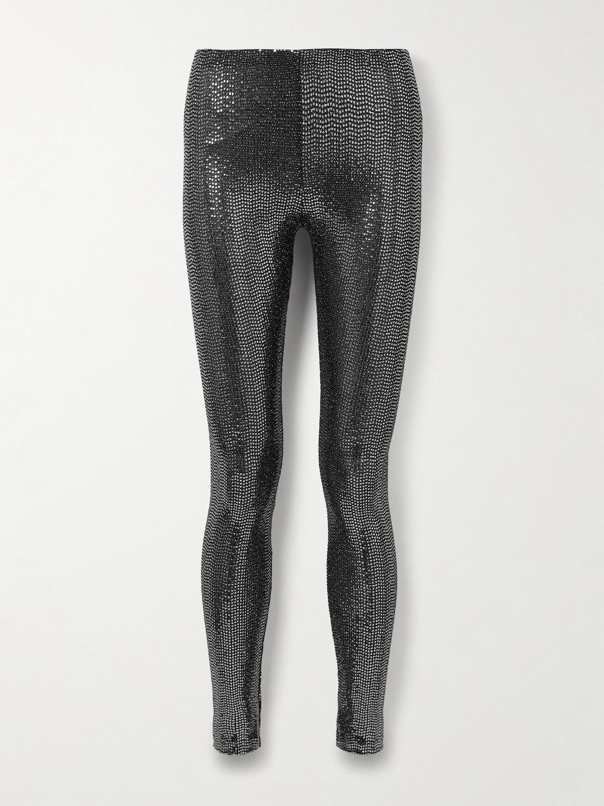 【送料&関税込】Isabel Marant Sequin-embellished Leggings ISABEL MARANT Bella Sequinned Leggings | Silver | FARFETCH UK