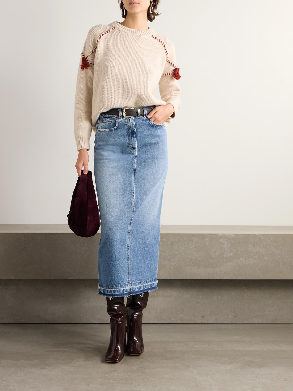 スカート FORTELA 'Jorgy' skirt Fortela Jorgy Midi Skirt | Blue | FARFETCH JO