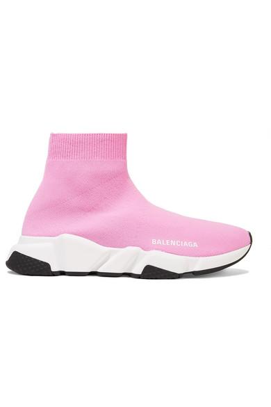 balenciaga sock runners pink