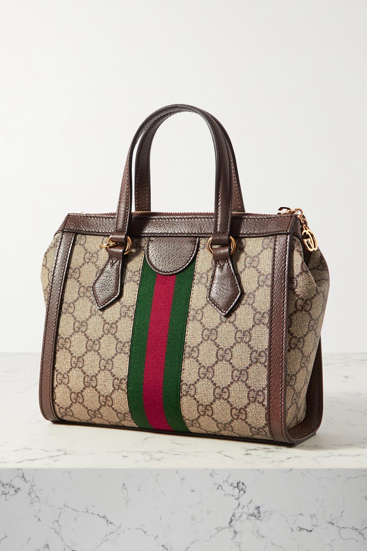 Gucci Small GG Supreme Ophidia Tote Bag 547551 Brown Cloth ref.985084 -  Joli Closet