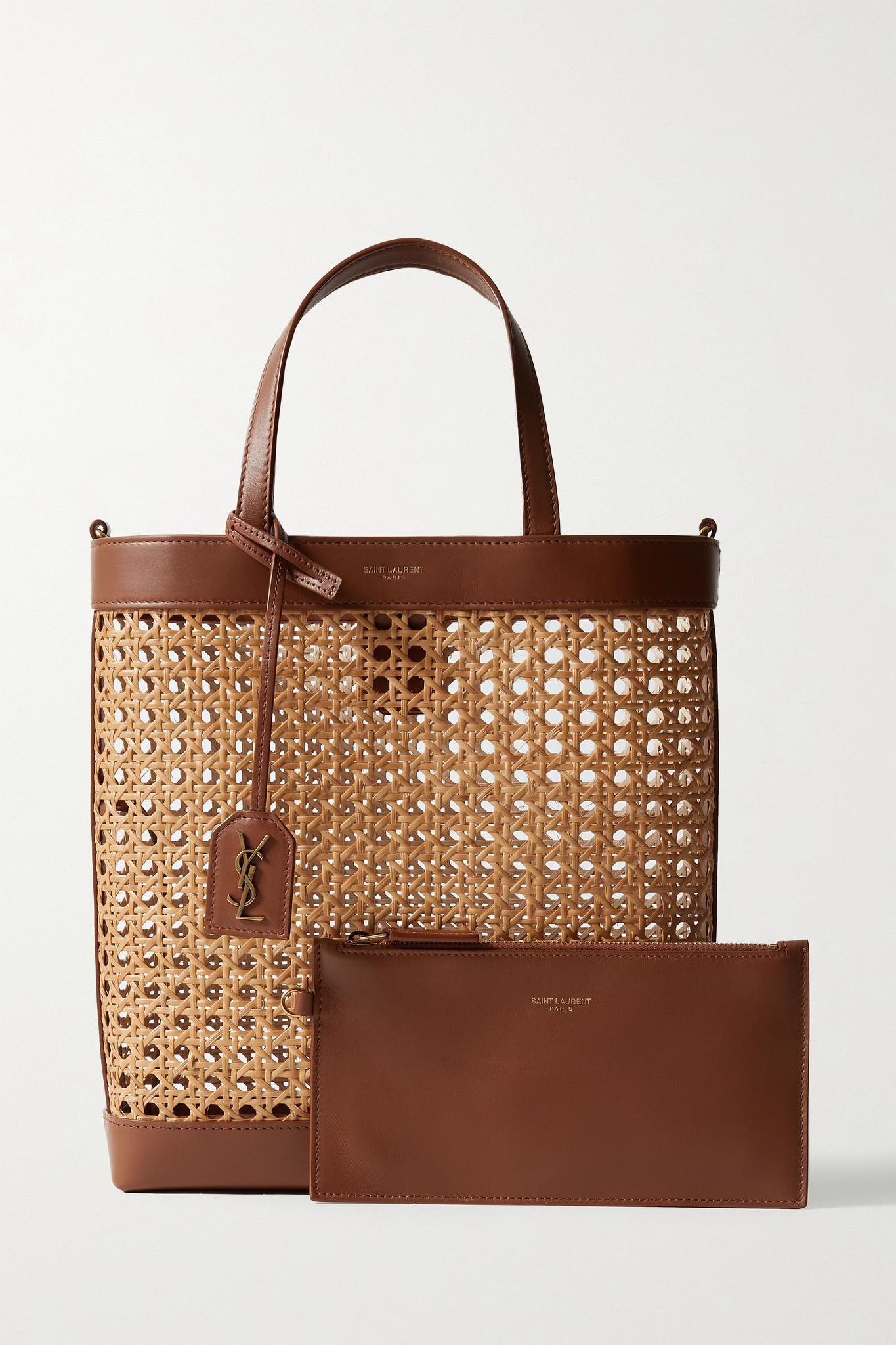 Neutral Marmont 2.0 Large Straw Tote Bag In Brown