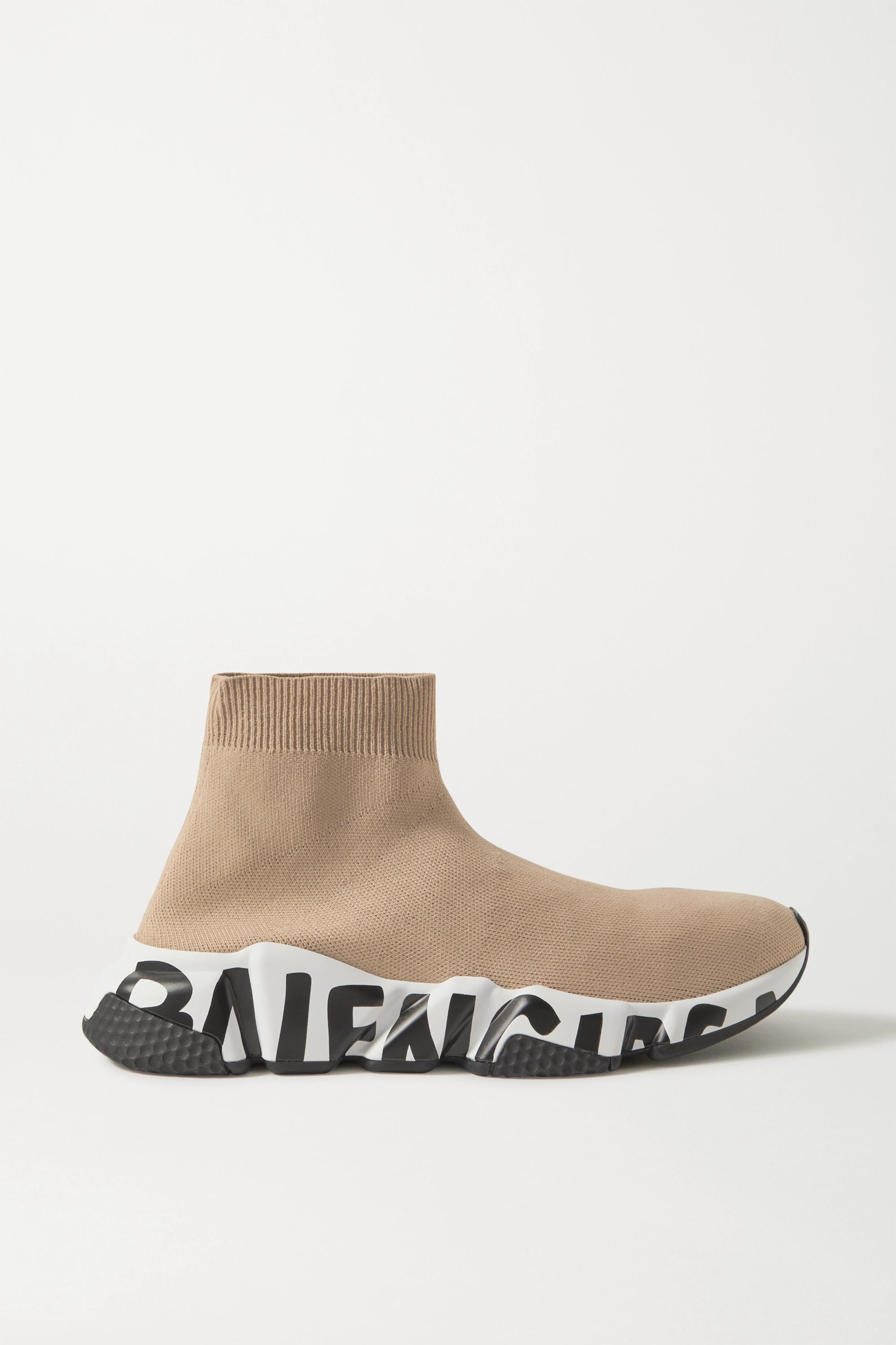 Speed Graffiti Beige Trainers 