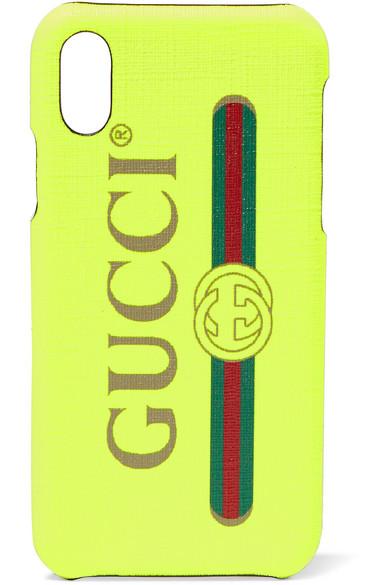 Gucci Synthetic Fluorescent Yellow Iphone X Case - Lyst