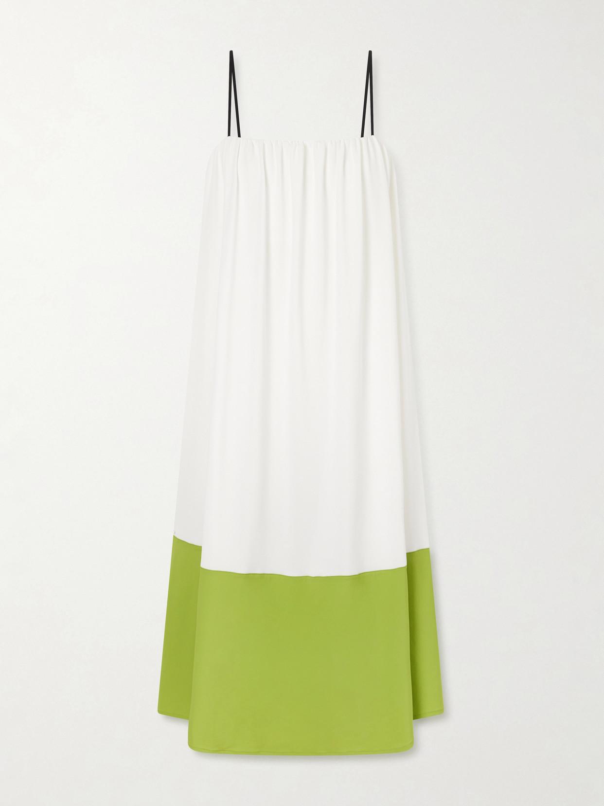 proenza schouler white label sunflower jersey midi dress Proenza Schouler White Label Short-Sleeve Sunflower Jersey Dress, Red/Blue, Women's, Small, Casual & Work Dresses Jersey Dresses