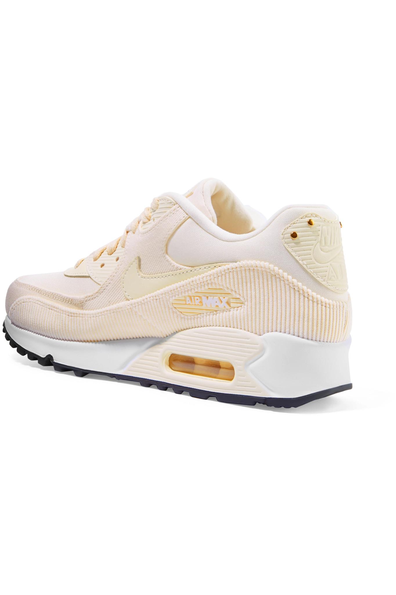 Nike Air Max 90 Leather, Corduroy And Mesh Sneakers | Lyst