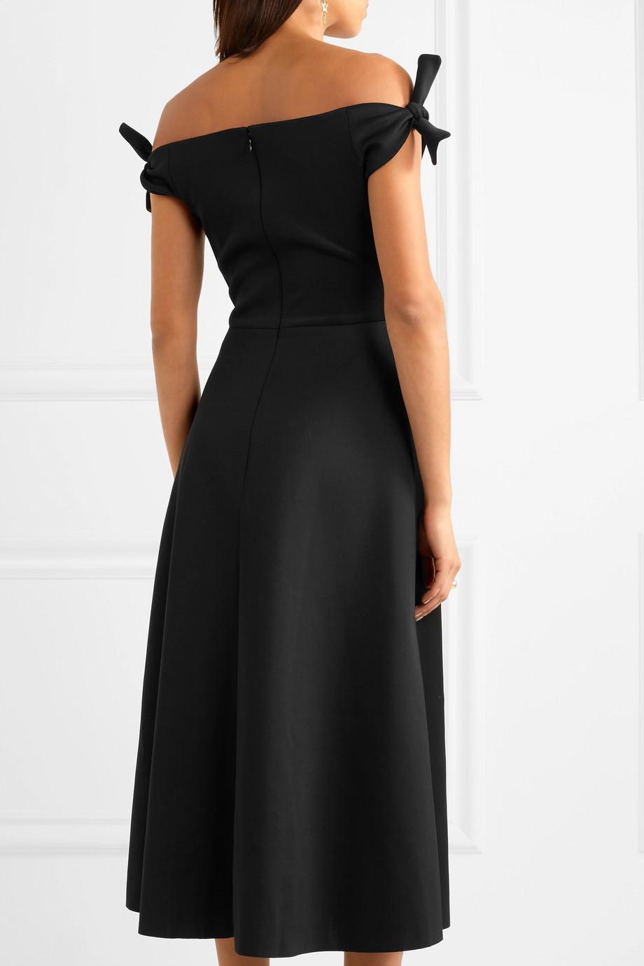 Saloni Ruth Off-the-shoulder Neoprene 