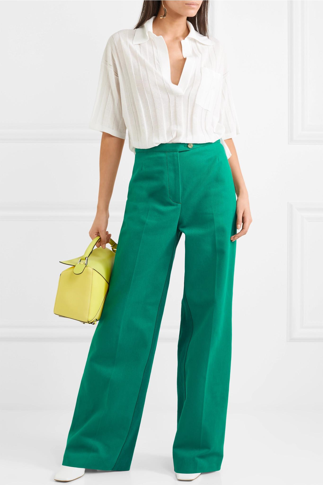 acne studios wide leg pants