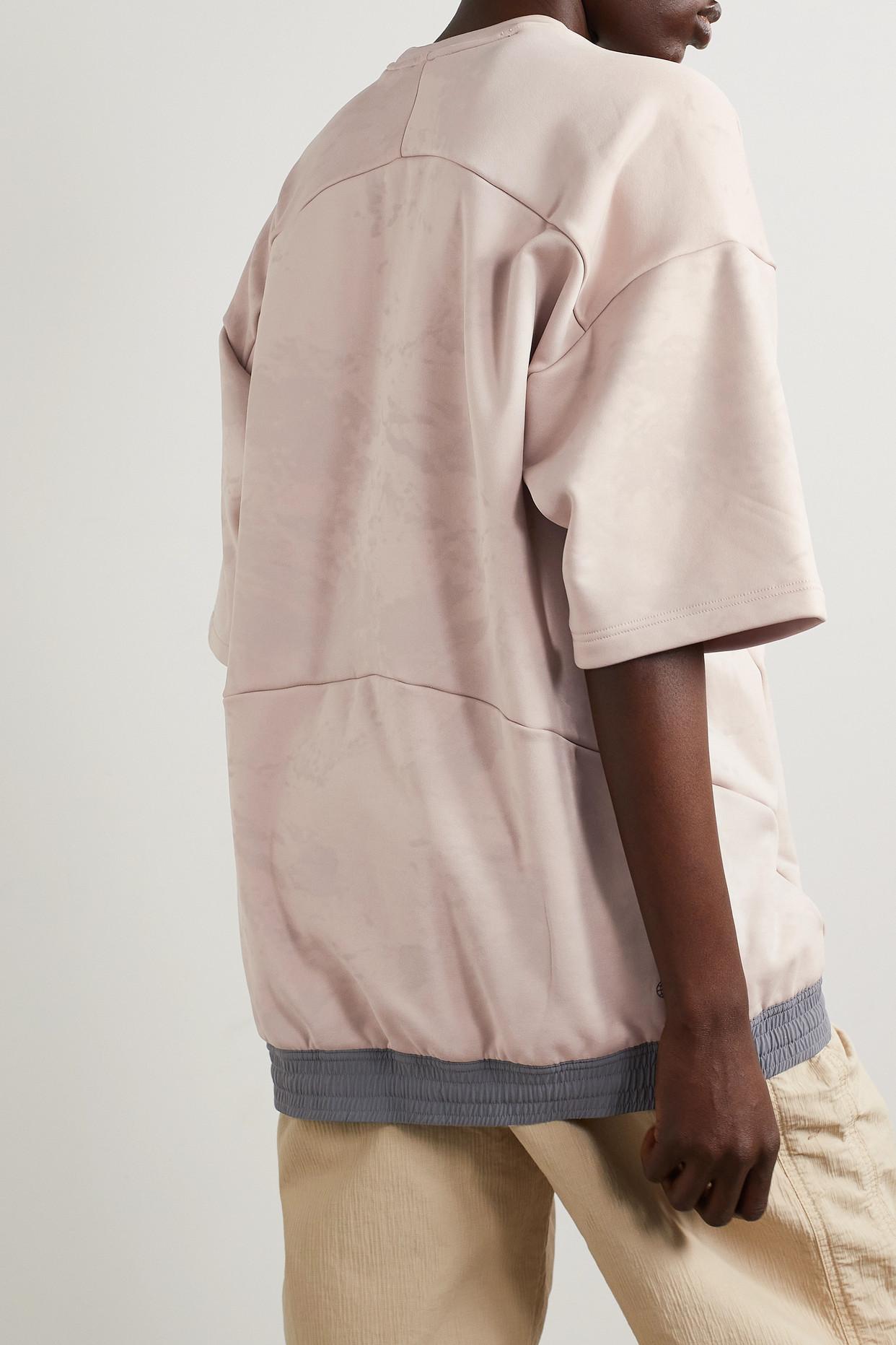 adidas Originals + And Wander Terrex Shell-trimmed Printed Stretch  Recycled-jersey Top in Natural | Lyst