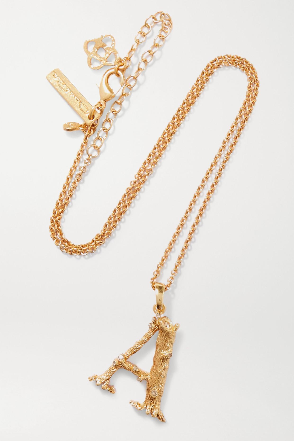 Oscar de la Renta Letter Gold-plated 
