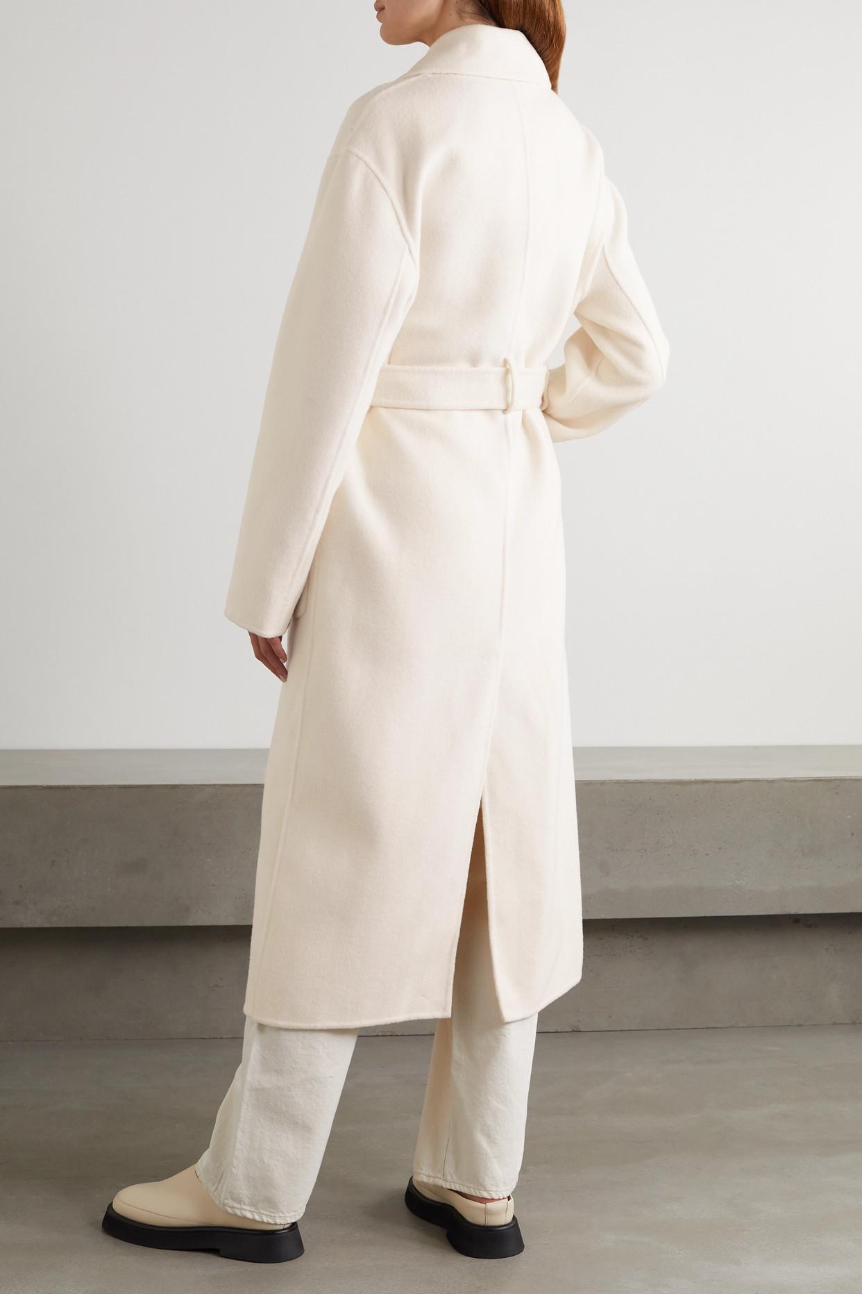Belted Wool blend Coat
