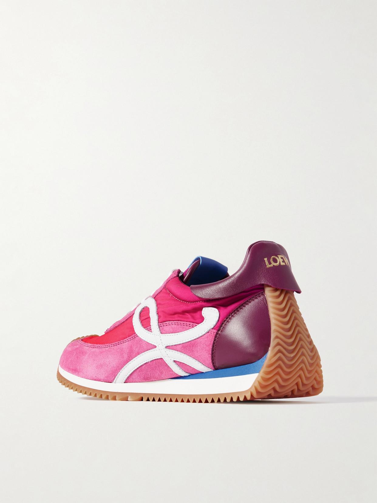 Loewe Flow Runner Pink and Black High-Top Sneakers bg_4917612_100555_d main image 3