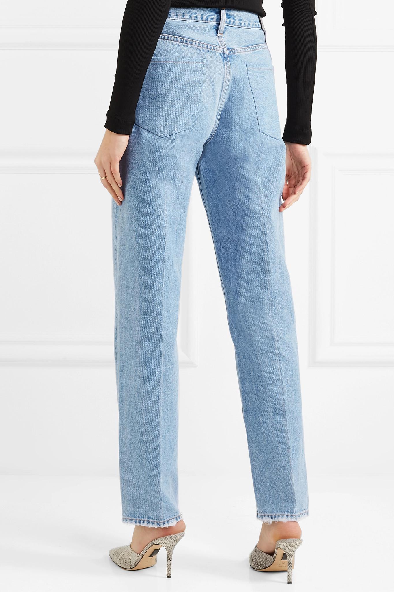 Straight-leg Jeans in Light Denim 