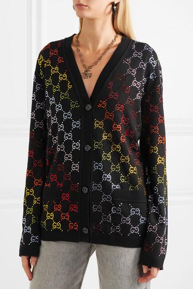 gucci rhinestone sweater