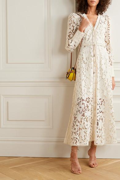 Zimmermann epoque broderie tie dress cheap