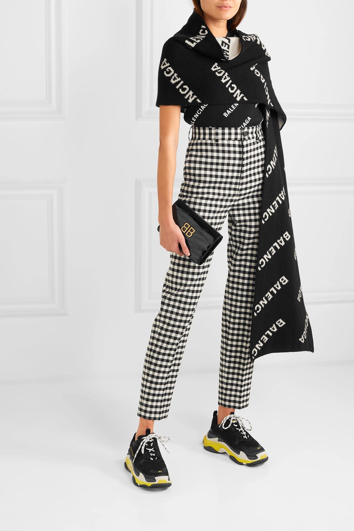 balenciaga intarsia scarf