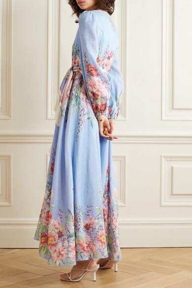 knee length dresses for ladies Zimmermann Bellitude Boilersuit Ivory Floral