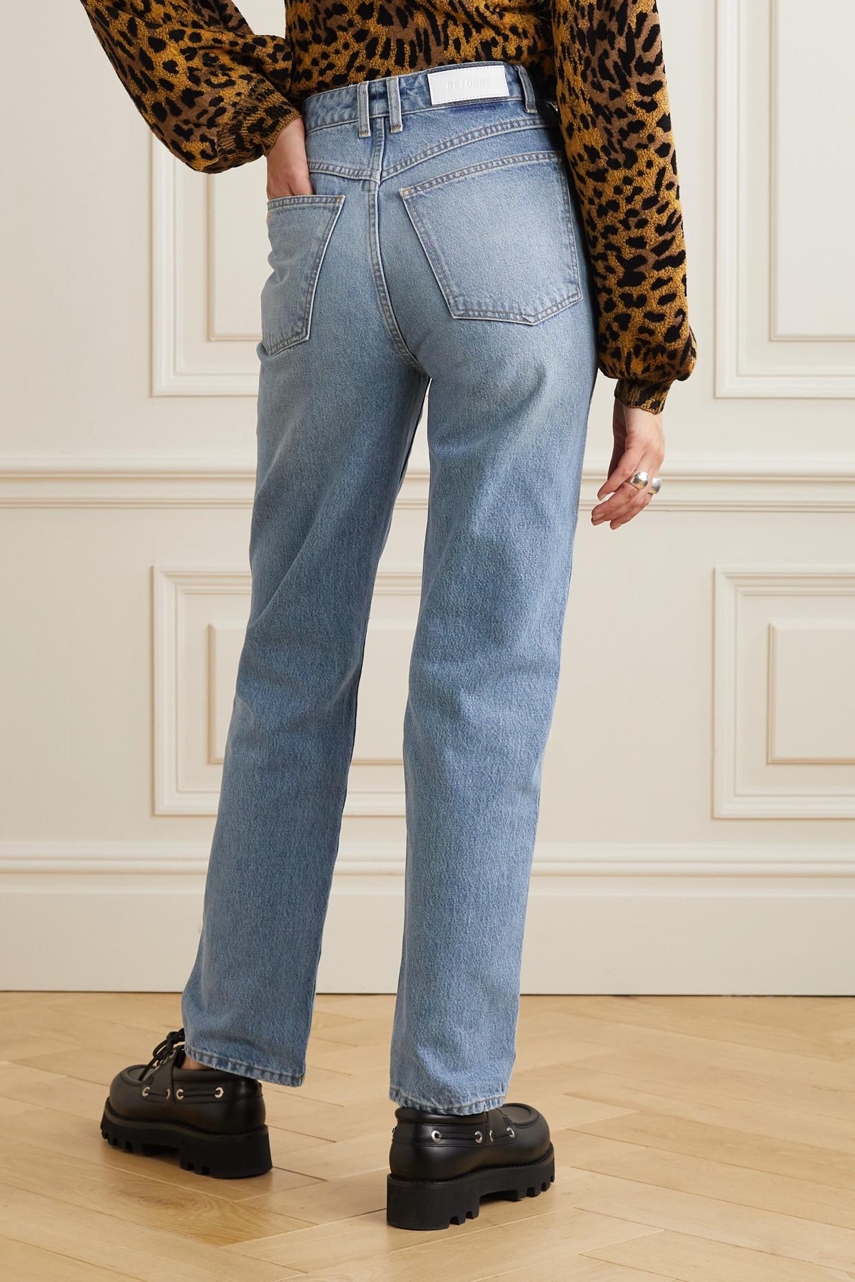 RE/DONE 70s Cigarette High-rise Straight-leg Jeans in Blue | Lyst