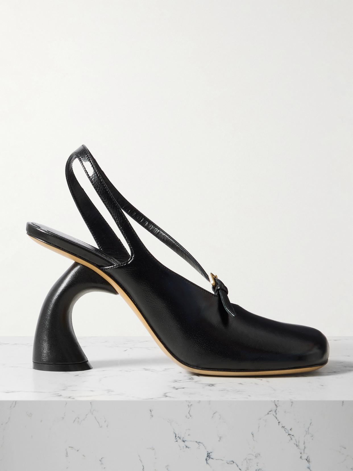 DRIES VAN NOTEN leather pumps black 美品 DRIES VAN NOTEN Cutout leather pumps | NET-A-PORTER