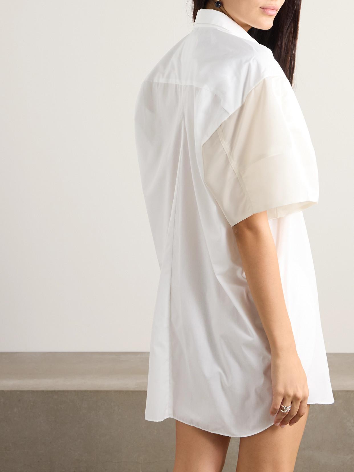 ワンピース sacai Shirt dress Sacai Plaid-Back Cotton T-Shirt Dress | Santa Fe Dry Goods